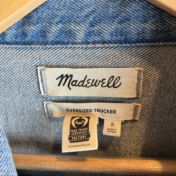 Madewell Trucker oversized Denim Jacket size S - Picture 8 of 11